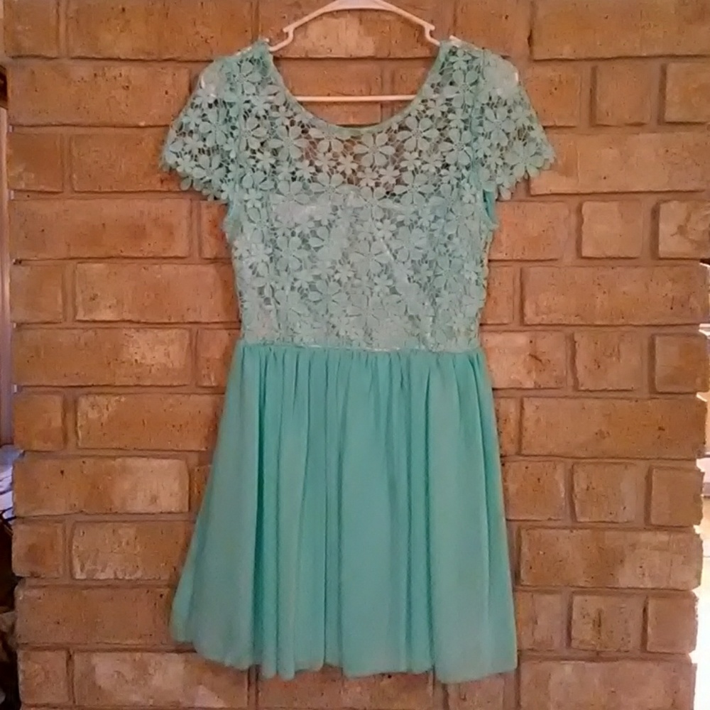 Cute blue flower dress